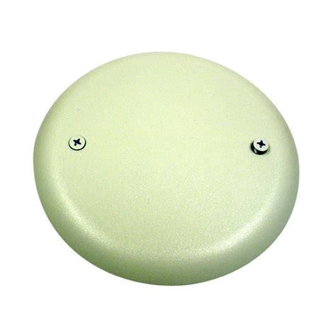 carlon round plastic flat electrical white nonmetallic box cover|Round Floor Box Nonmetallic Covers .